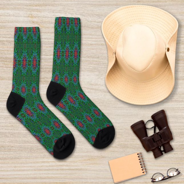 Confianza textile texture mandala pattern socks (Creator Uploaded)