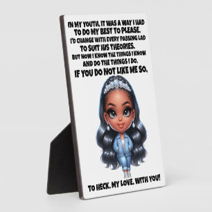 CONFIDENCE and Good Story .... Plaque