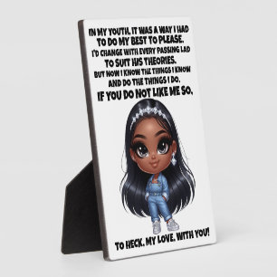 CONFIDENCE and Good Story .... Plaque