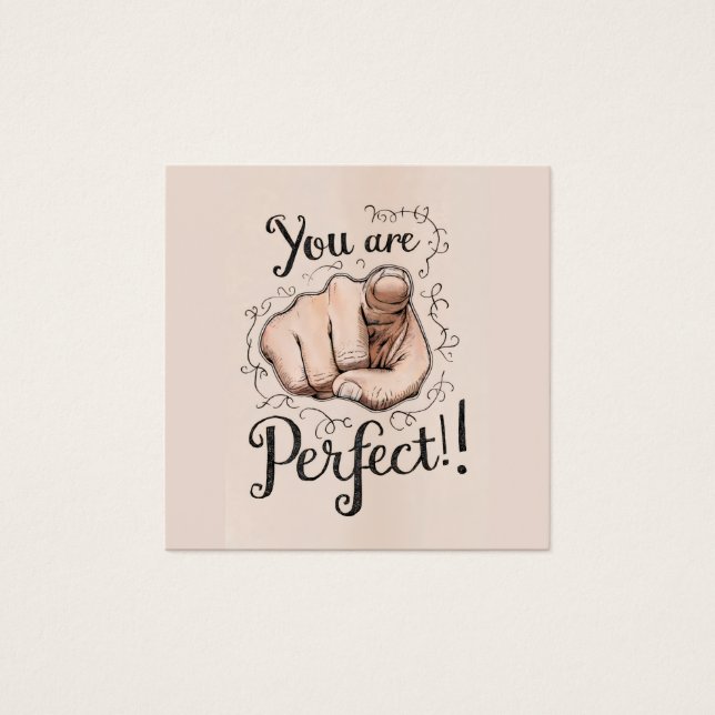 Confidence Boost You Are Perfect Profile Card (Front)