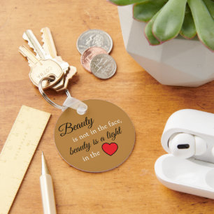 Confidence in Your Pocket – Beauty Slogan Key Ring