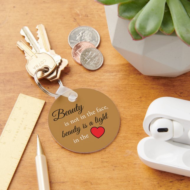 Confidence in Your Pocket – Beauty Slogan Key Ring (Desk)