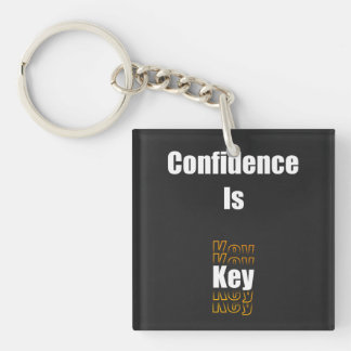 Confidence is key ring