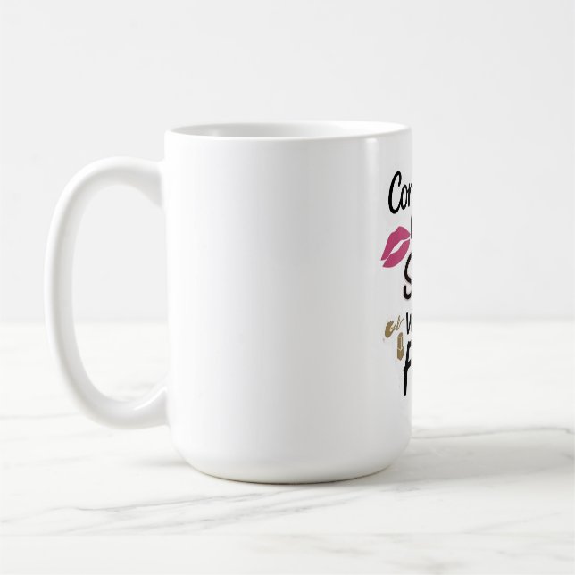 Confidence Level – No Filter Selfie Quote  Coffee Mug (Left)