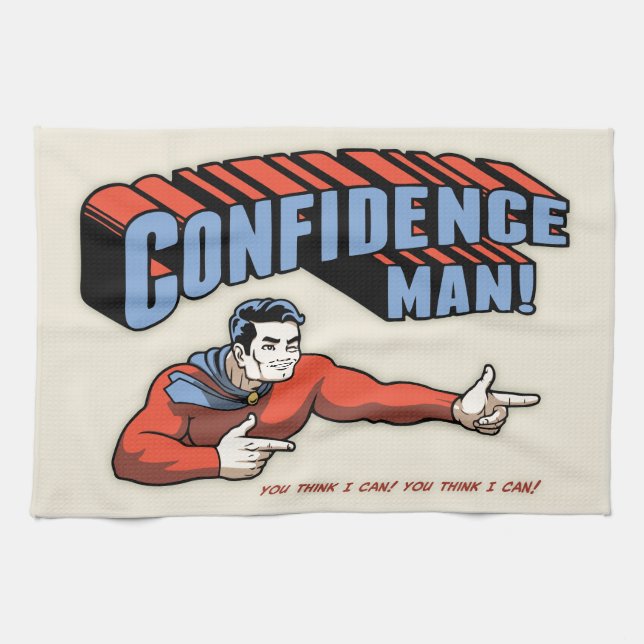 Confidence Man! Tea Towel (Horizontal)