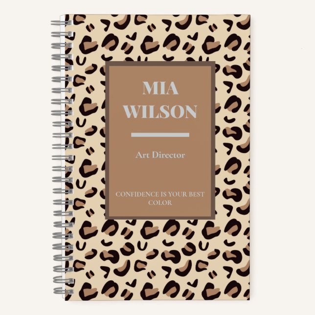 Confidence Notes: Bold Ideas for Bold Women Notebook (Front)