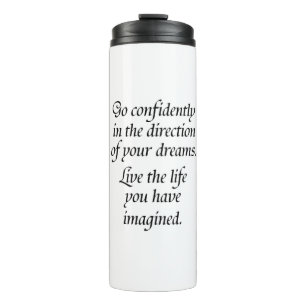 Confidence quote novelty saying kids or coworkers thermal tumbler