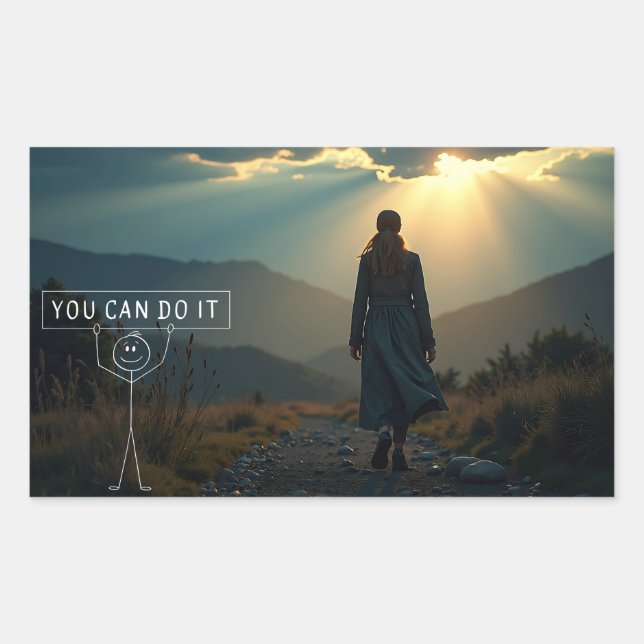 Confidence Rectangular Sticker (Front)