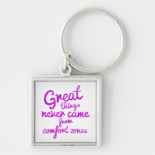 Confidence, Success, Goals Attitude Motivational Key Ring