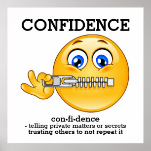 CONFIDENCE - Vocabulary  Poster