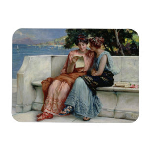 Confidences (oil on canvas) magnet