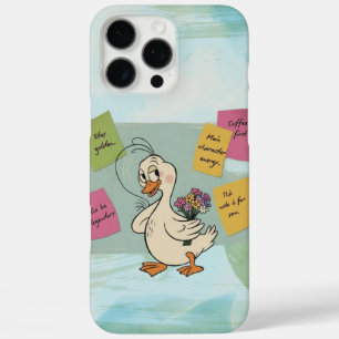 Confident Duck with Motivational Sticky Notes  iPhone 16 Pro Max Case