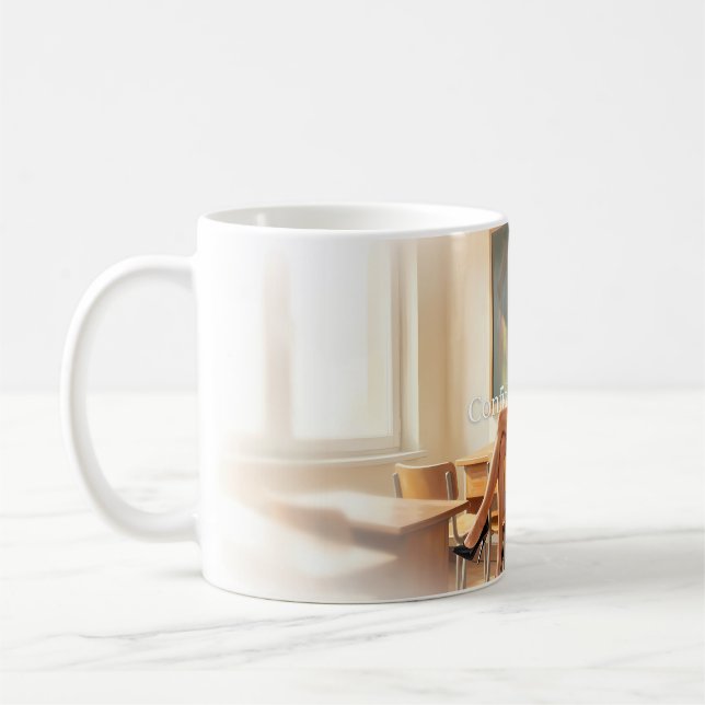 Confident Energy Classroom Chic Poster Coffee Mug (Left)