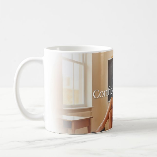 Confident Energy Scholar Chic Coffee Mug (Left)