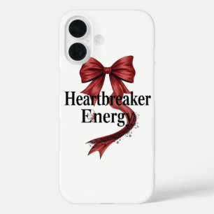 Confident "Heartbreaker Energy" Quote iPhone 16 Case