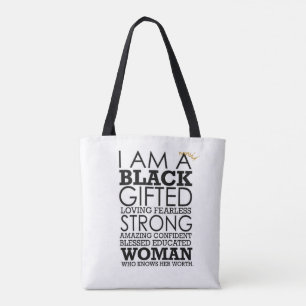 Confident in Blackness 2 sided and contrasting Tote Bag