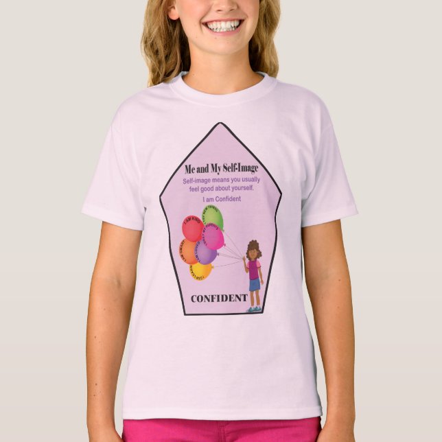 Confident   Me and My Self Image T Shirts for Kids (Front)