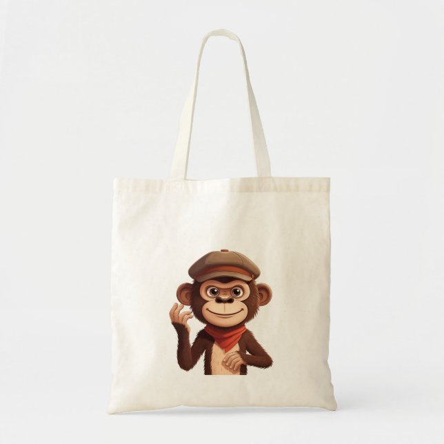 Confident Monkey  Tote Bag (Front)