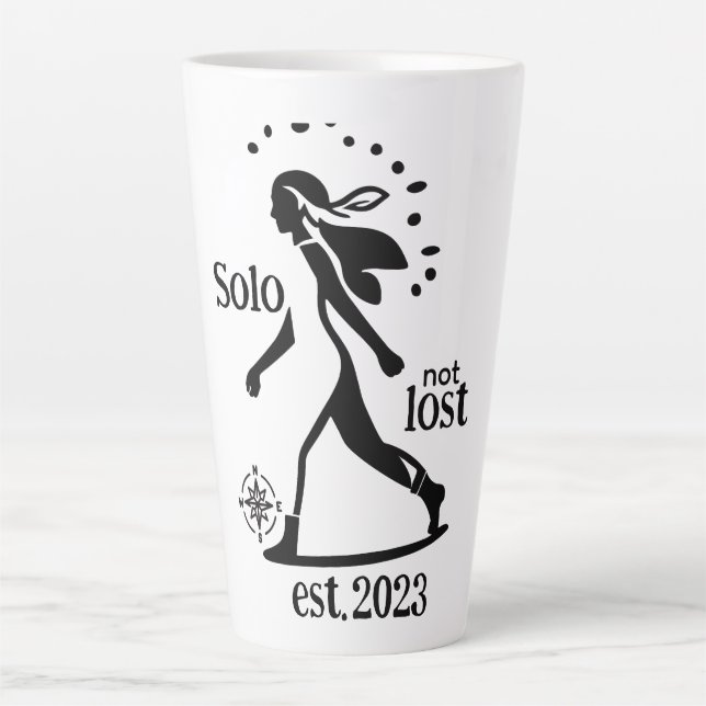 Confident Solo Traveler Statement  Latte Mug (Front)