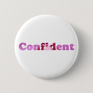 Confident spelled with pink flowers Pins