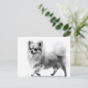 Confident Steps Hand Painted Chihuahua Postcard