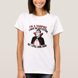 Confident Vampire Halloween Humor T-Shirt