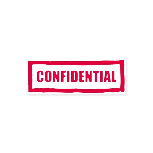 Confidential Self-inking Stamp (Design)