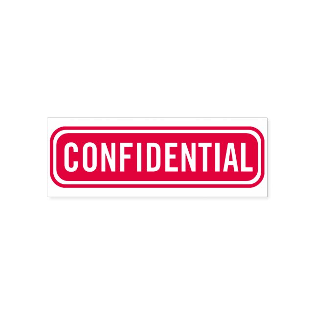 Confidential Self-inking Stamp (Design)