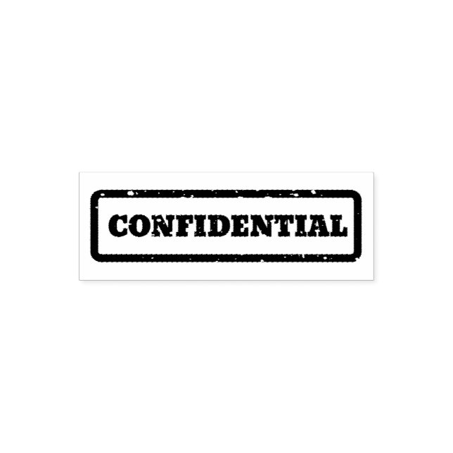 Confidential Self-inking Stamp (Design)