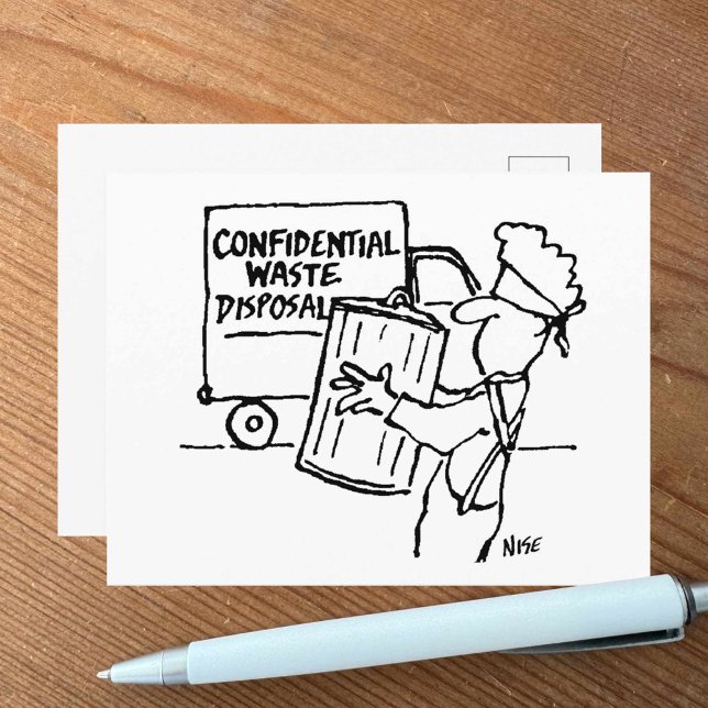 Confidential Waste Disposal Postcard (Creator Uploaded)
