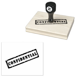 CONFIDENTIAL Word Printed Restricted Access Seal Rubber Stamp