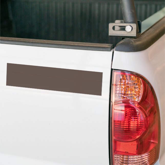 Confidently Against a Stylish Brown Wall Bumper Sticker (On Truck)