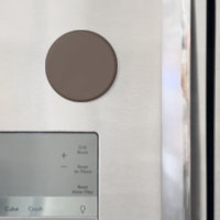 Confidently Against a Stylish Brown Wall