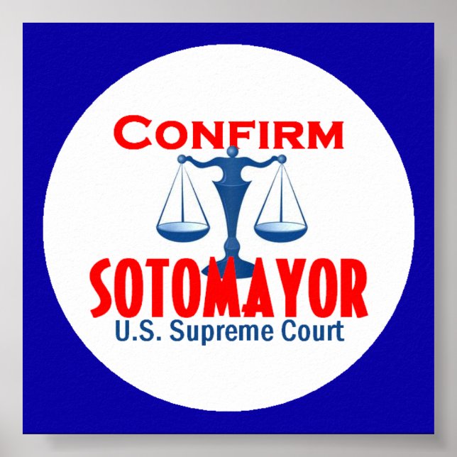 Confirm Sotomayor Poster (Front)