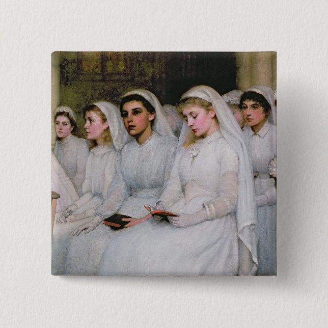 Confirmation 15 Cm Square Badge (Front)