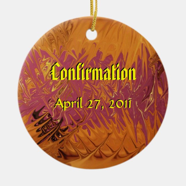 Confirmation Ceramic Ornament (Front)