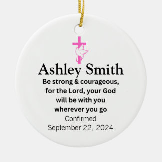 Confirmation Ceramic Ornament Gifts for Girls