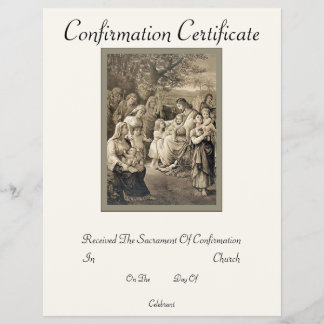 Confirmation Certificate Flyer