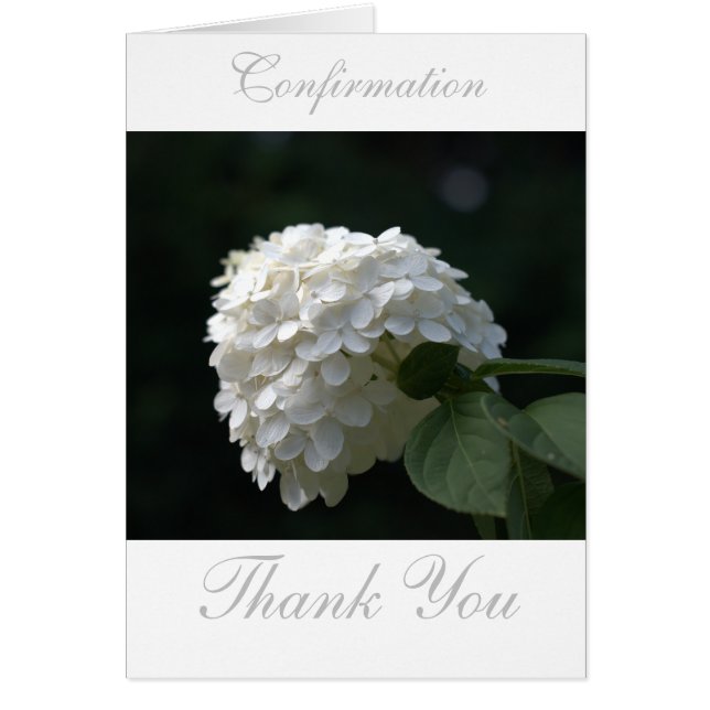 Confirmation Cross Insert Photo Thank You Card (Front)