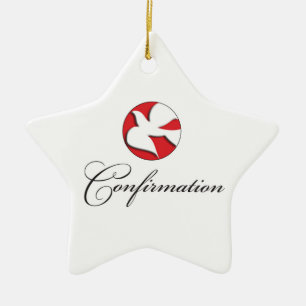 Confirmation, Dove, Gift Items Ceramic Tree Decoration