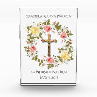 Confirmation Floral Wreath Crucifix