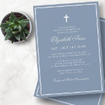 Confirmation For Her | Elegant Classic Cross Invitation<br><div class="desc">Composed of elegant serif and cursive script typography on frame with an elegant cross. This design is timeless,  classic and elegant.

This is designed by Select Party Supplies,  exclusive for Zazzle.

Available here:
http://www.zazzle.com/selectpartysupplies</div>