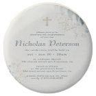 Confirmation For Him Modern Foliage Gold Cross