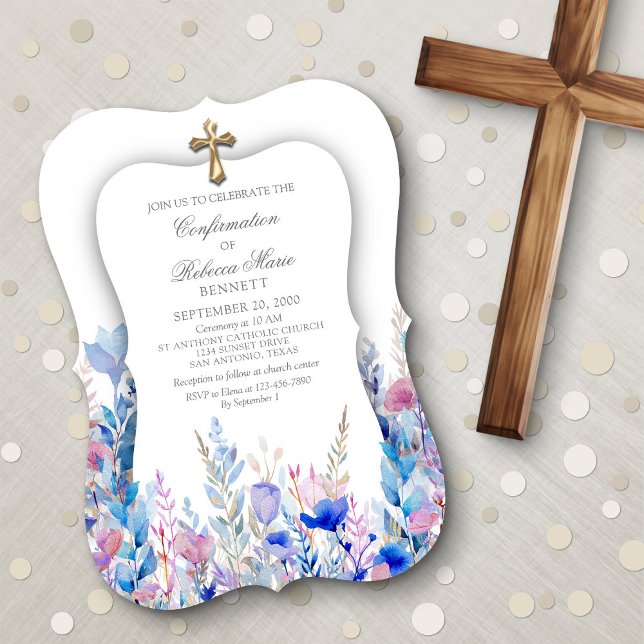 Confirmation Girls' Invitation (Creator Uploaded)