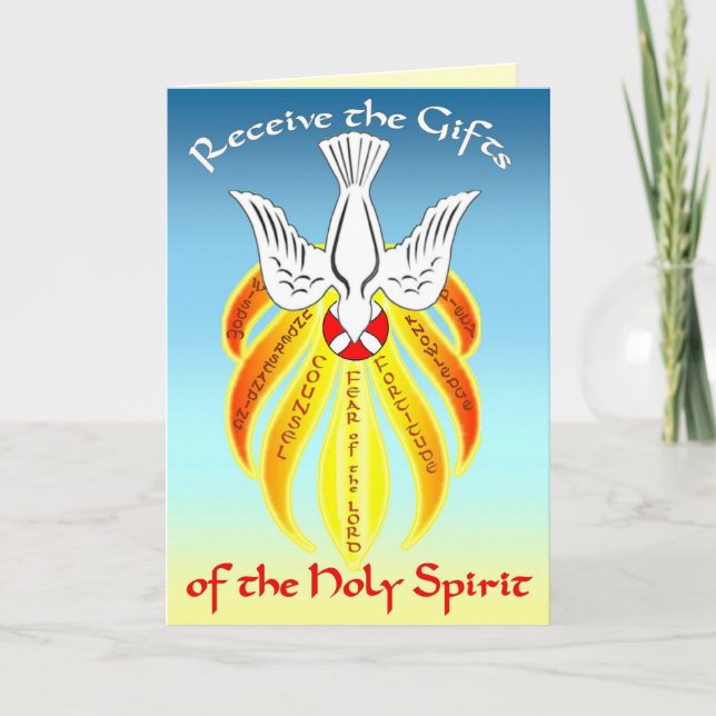 Confirmation Greeting Card Gifts of Holy Spirit (Front)