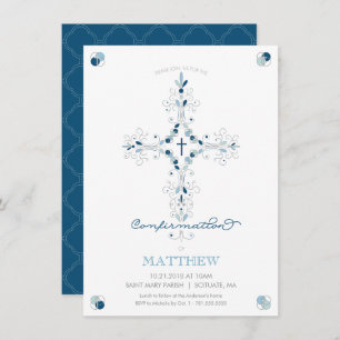 Confirmation Invitation - Catholic Ceremony Invite
