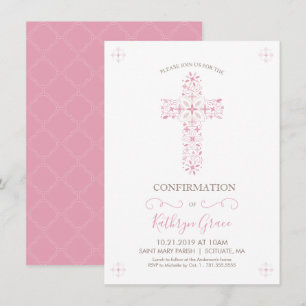 Confirmation Invitation - Girl's Custom Invite