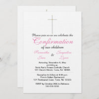 Confirmation Pink Twins