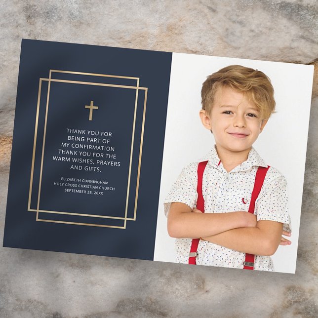 Confirmation | Simple Custom Photo Thank You Card (Creator Uploaded)