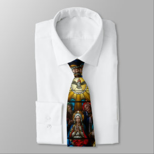 Confirmation Stained Glass Virgin Mary Holy Ghost Tie